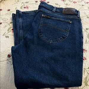 Lee Men's Dark Blue Relaxed Jeans